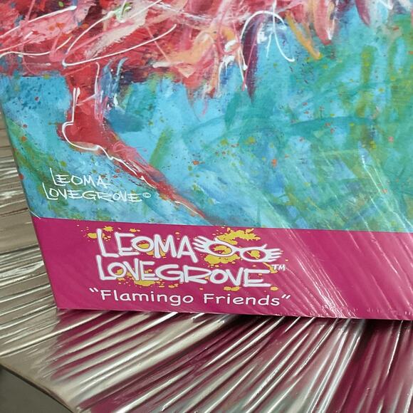 Leoma Lovegrove 500 Flamingo Friends Tropical Puzzle - Picture 5 of 8